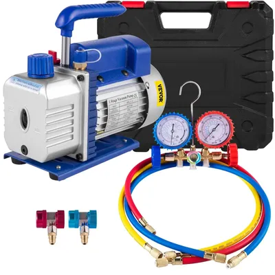 Immagine prodotto di Pompe per vuoto, 1/3 CV, impugnatura ergonomica, 4 CFM, manometro da 1 a 3 HP