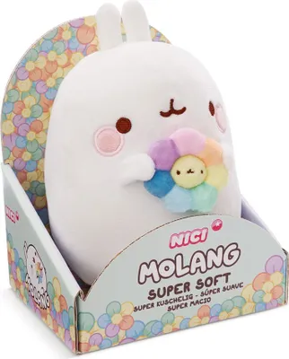 A plush toy in its retail packaging.