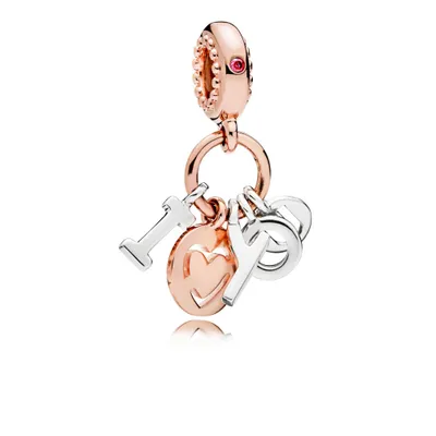 Produktbild von Pandora Rose 786596CZR Charm-Anhänger I Love You
