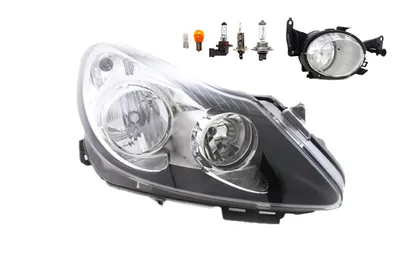 Produktbild von Johns, Scheinwerfer Halogen passend für Opel Corsa D 07/06-12/10 H7 H1 R +Nebel+Leucht. 1216200 93189362 1710376 13262572