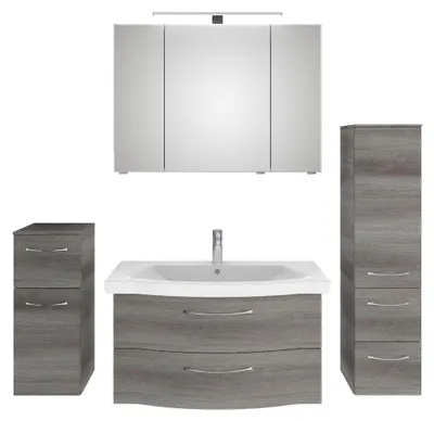 Produktbild von PELIPAL Serie 6005 Sprint SET-016-035 Spiegelschrank, Waschtisch, Waschtischunterschrank,Unterschrank, Midischrank  /  158cm