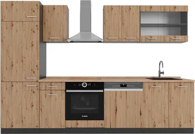 Produktbild von Küchenzeile Vicco R-Line Artisan Eiche/Anthrazit 300 cm , AP Eiche, Model 48940