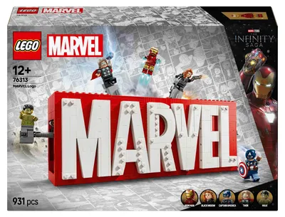 Image de LEGO® Marvel Logo MARVEL et minifigures 76313