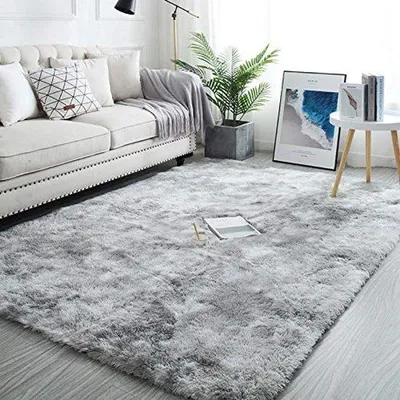 Produktbild von Ibenzoa® Shaggy-Teppich 160 x 200 cm – ultraweicher Plüschteppich mit 4 cm Flor, 10 mm Schaumkern & rutschfester PVC-Unterseite, Wohnzimmer/Schlafzimmer