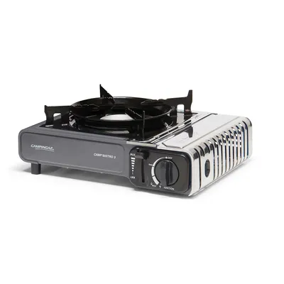 Produktbild von Campingaz Camp'Bistro 3 Gaskocher, Campingkocher 1-flammig, 2.200 Watt Leistung, kompakter 1-Brenner Outdoor-Gaskartuschenkocher mit Tragekoffer, Schwarz
