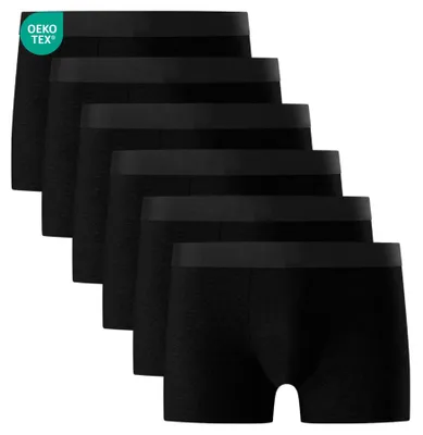 Produktbild von Falechay Boxershorts Herren 6 Pack Unterhosen Männer UnterwäSche SchwarzXXL – 6*schwarz