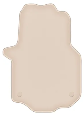 Produktbild von DURBAN Beige Velours-Fahrerfußmatte für Mercedes Crafter II Transporter (2016-)