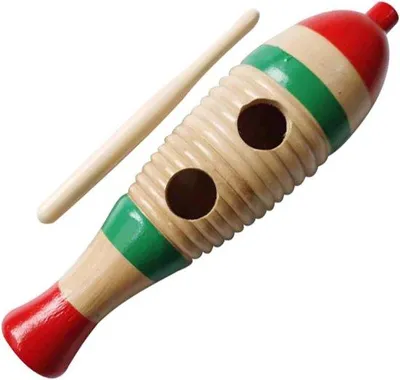Produktbild von Holz Percussionsinstrument Regenbogenfarben für Kleinkinder