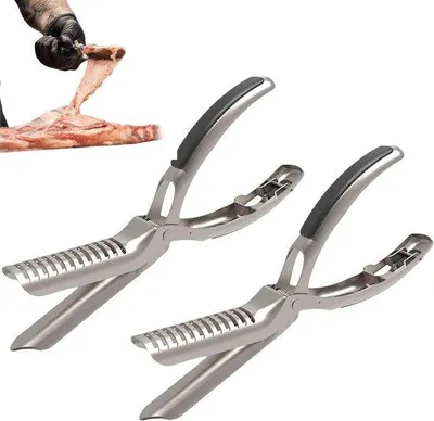 Productafbeelding van Stalen set voor het verwijderen van ribben - ergonomisch grillaccessoire voor eenvoudige verwijdering van membranen, geschikt voor gebruik in de vaatwasser, ideaal voor