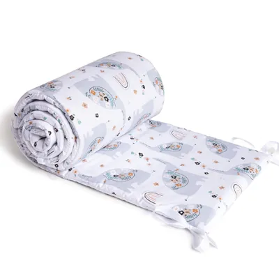 Obrázek produktu pro Mantinel Maceshka Basic s potiskem Boho sloníci
