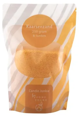 Image de Poudre pour bougies HomeBound, 250 g, avec 8 mèches, parfum orange