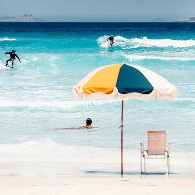 Immagine prodotto di Ombrellone portatile inclinabile, resistente al vento, protezione UV50, per spiaggia e giardino
