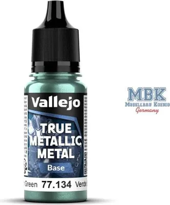 Image de Base métallique Vallejo VA77134, couleur vert "Dusken"