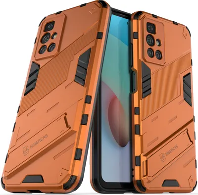 Produktbild von Armor Hülle für Xiaomi Redmi 10, Hybrid PC TPU Bumper Stoßfestes Schutzhülle mit Standfunktion Weiß