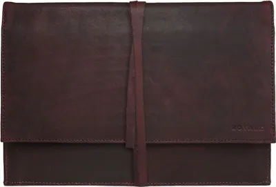 Produktbild von ROYALZ Lederhülle für Asus E200HA Ledertasche (11,6 Zoll) Tasche Schutz Hülle Cover Schutztasche Schutzhülle Case Sleeve Leder braun