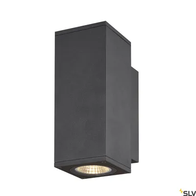 Obrázek produktu pro Enola Square S Nástěnné LED svítidlo nahoru/dolů antracit CCT 3000/4000K Nastavitelná barva světla IP65