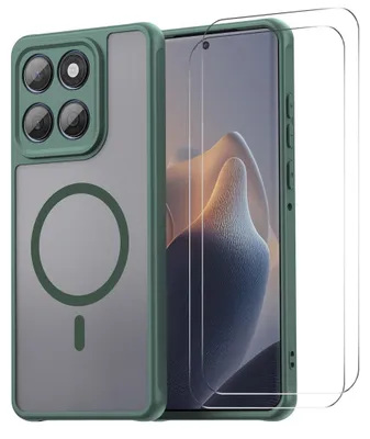 Produktbild von MagSafe Hülle + 2x Schutzglas für Motorola Moto G67 5G / G77 5G Kameraschutz