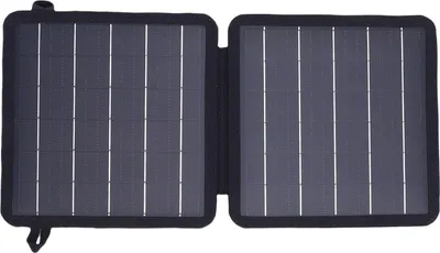 Obrázek produktu pro 10W přenosná solární nabíječka 5V monokrystalický skládací solární panel s výstupy USB C a USB A, kompatibilní s mobilními telefony a tablety, IP67, vhodný pro kempování a turistiku