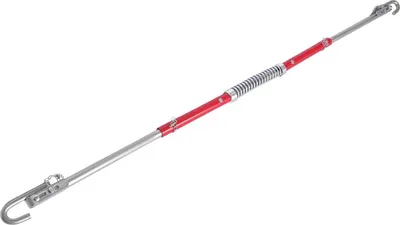 Image de Barre de remorquage en acier - Barre de traction démontable - Charge de traction 3 t (3000 kg) - Longueur 1,85 m - Ø 3,3 cm - Bandes réfléchissantes - Pour voitures, fourgonnettes et camions - Rouge