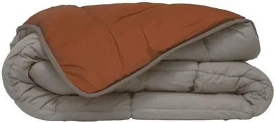 Obrázek produktu pro POYET MOTTE Quilt Mikrofaser 400g / m² CALGARY - 200 x 200 cm - kieselgrau und brown gimgembre