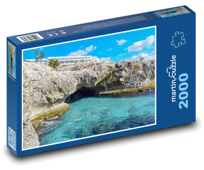 Zdjęcie produktu dla Puzzle 2000 Klif - wybrzeże, morska jaskinia - martinpuzzle