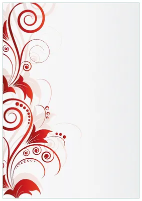 Produktbild von Wallario Premium Glasbild, freischwebende Optik, kräftige Farben, Größe 100 x 70 cm Motiv Abstrakte rote Blumenschnörkel