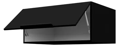 Produktbild von Hochschrank 80 cm Siena Schwarz für Küchenzeilen