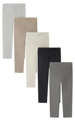 Produktbild von Minoti Leggings Baumwolle elastisch Grau Gr. 98 für Mädchen