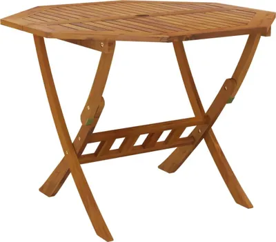 Immagine prodotto di Tavolo da Giardino Pieghevole 90x75 cm Legno Massello di Acacia