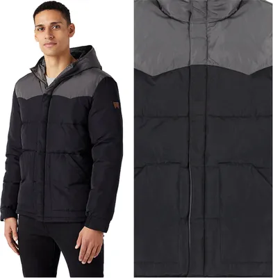 Obrázek produktu pro WRANGLER pánská, zimní bunda PUFFER JACKET, XL, černá, bunda, zimní, bundy