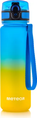 Produktbild von Trinkflasche Wasserflasche Sportflasche Fahrradflasche 500 ml blau/gelb