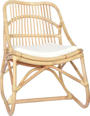 Immagine prodotto di The Living Store Sedia in rattan di lino