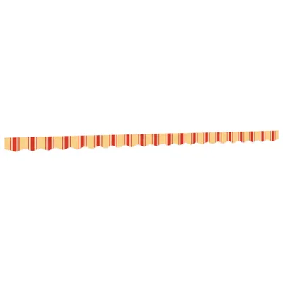 Produktbild von vidaXL Markisenvolant Gelb und Orange Gestreift 5 m