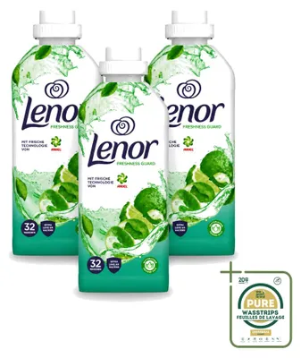 Produktbild von 3 x Lenor Freshness Guard Weichspüler - 800 ml - Vorratspackung - 3 Stücke