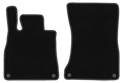 Productafbeelding van Velours voormatten voor Mercedes S W222 2013-2020 (sedan) – 2-delig, zwart, op maat – Wielganizator BASIC