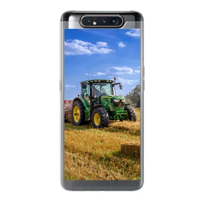 Produktbild von MuchoWow® Handyhülle Schutzhülle Hülle für Samsung Galaxy A80 Traktor - Bauernhof - Heu - Feld - Sonne - Landleben Silikon Softcase Handy Hülle - Schutzdeckel