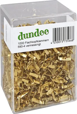 Image de dundee  1.000 dundee Musterbeutelklammern   Flachkopf