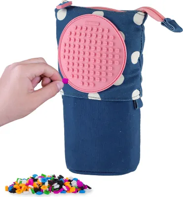 Produktbild von PIXIE CREW Pop Up Koffer blau mit weißem Punkt, kleine Platte