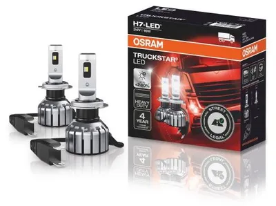 24V OSRAM LED TRUCKSTAR H7 Birnen Scheinwerfer Abblendlicht Fernlicht ZULASSUNG – Produktansicht