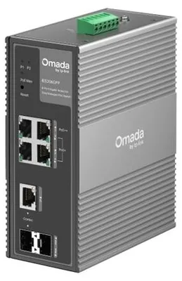 Obrázok produktu pre TP-Link IES206GPP, Riadený, Gigabit Ethernet (10/100/1000), Podpora napájania cez Ethernet (PoE), Inštalácia do Racku, Montovateľné na stenu