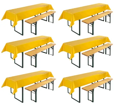 Produktbild von Beautex Party Tischdecke abwaschbar 100x250, für Biertisch geeignet
