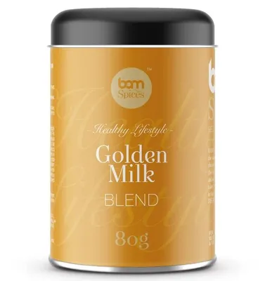 Produktbild von BAM Gewürzmischung GOLDEN MILK - Kurkuma-Latte Gewürz für Getränke - 80 g