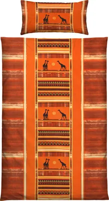 Produktbild von Erwin Müller Bettwäsche orange 1x 135x220 cm + 1x 40x80 cm