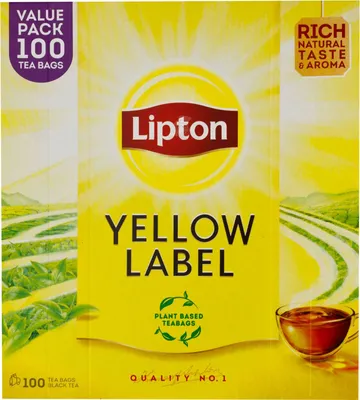 Produktbild von Lipton Yellow Label Schwarztee, 100er Pack
