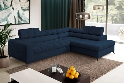 Produktbild von FurMeb24 - Ecksofa AMBER - RECHTE SEITE , Sofa mit  Bettk€sten und Schlaffunktion - VENA 12