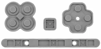 Produktbild von Silikon Tastengummis kompatibel mit Nintendo 3DS XL – Silikon Pads Set