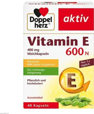 Obrázek produktu pro Doppelherz Vitamin E 600 N Softgels 40 kapslí