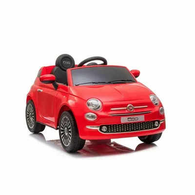 Zdjęcie produktu dla Samochód elektryczny dla dzieci RunRunToys Fiat 500 czerwony sterowanie radiowe 12V