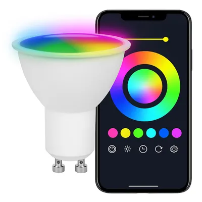 Obrázok produktu pre MasterLED - žiarovka - pätica GU10 - RGB+2700-6500K - 400 lm - 5 W - WIFI Smart - žiarovka - gu10 - Vita