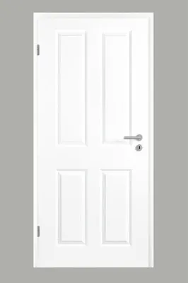 Produktbild von Pertura Zimmertür Pila 04 weiß lackiert (ähnlich RAL 9010) 73,5x198,5 cm Links
